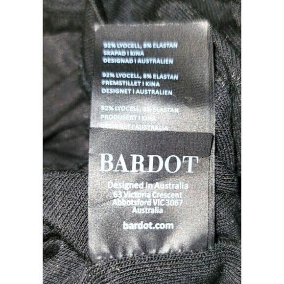 NWT Bardot Rauched Black Boudoir Bodycon Dress - Size S - Picture 7 of 8